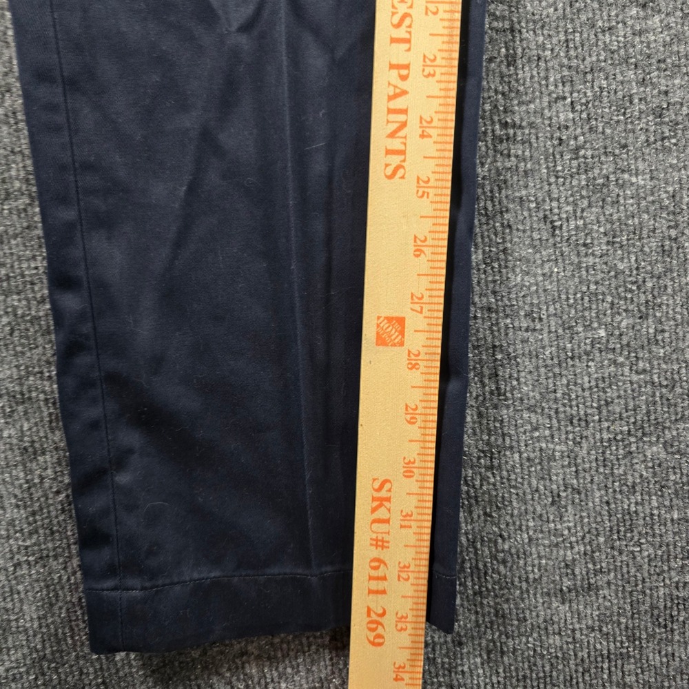 Brooks Brothers Milano Advantage Chino Pants Mens 34x32 Navy Blue Slim Cotton - Picture 6 of 7